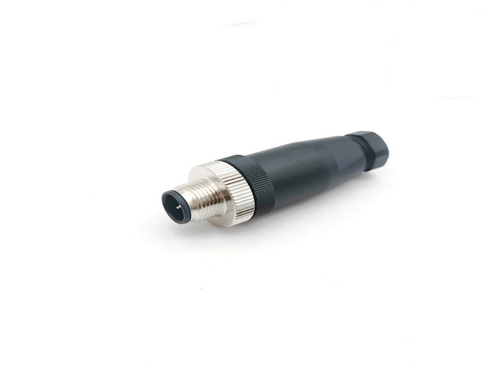M12 Straight Male Field Wireable Plug Co