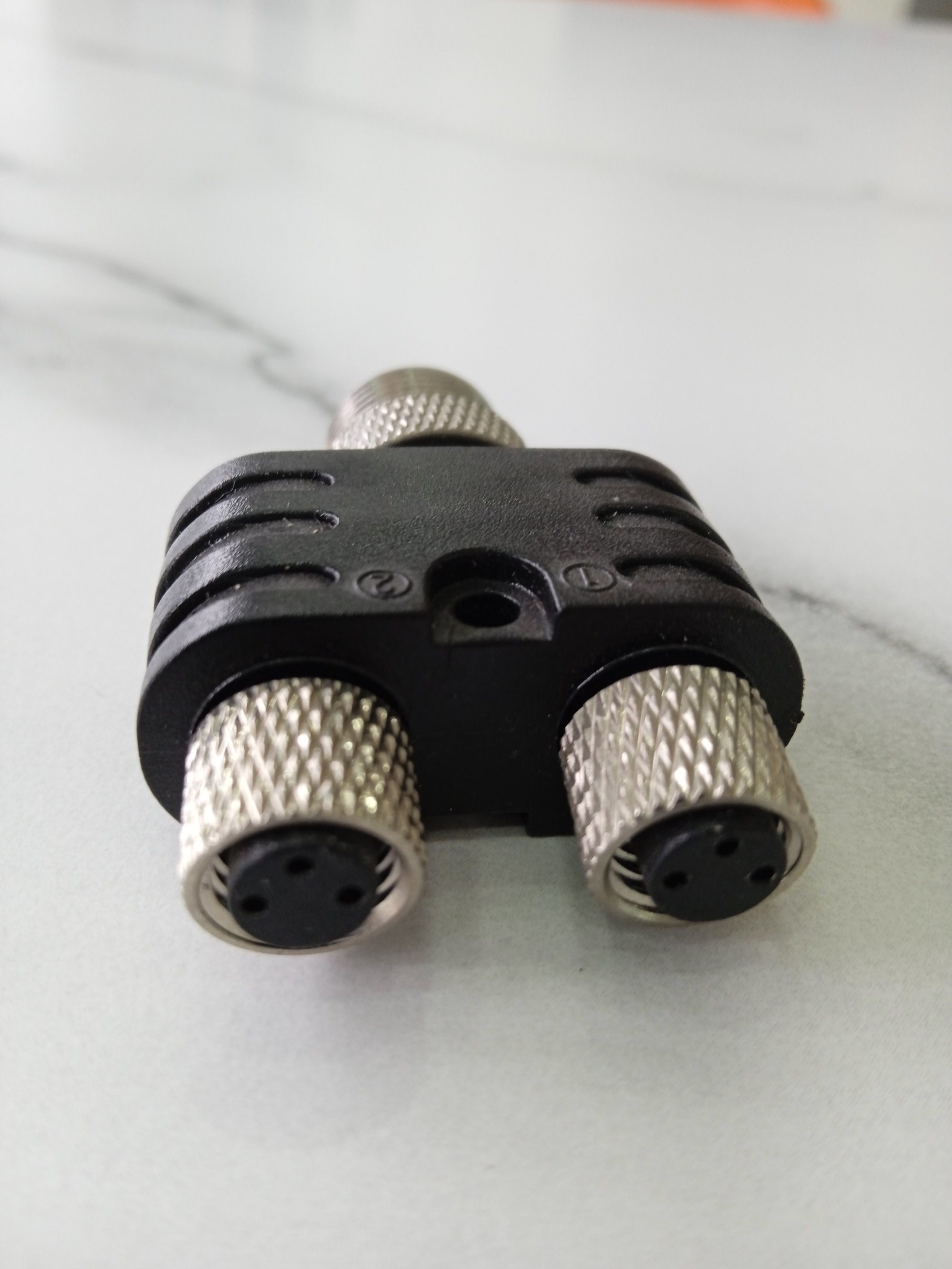 M12 Waterproof Y T Splitter 5 Pin Adapte