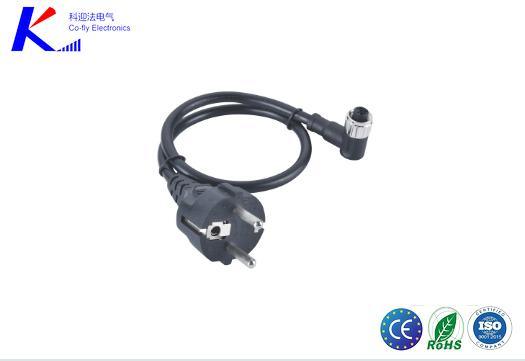 M12 S-Code 3pin Connector, Female, Right