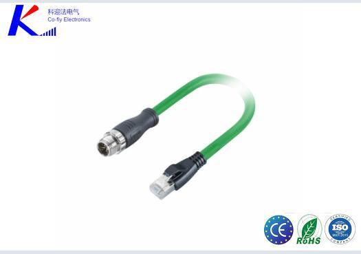 M12 X-Code 8pin Male to RJ45 Male, Molde