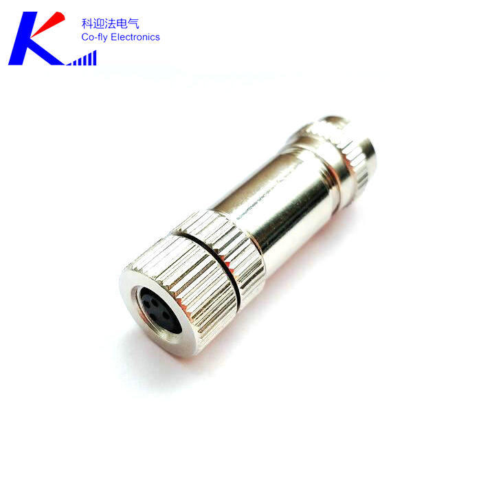 M8 4-Pin Steel Connector Plug Socket