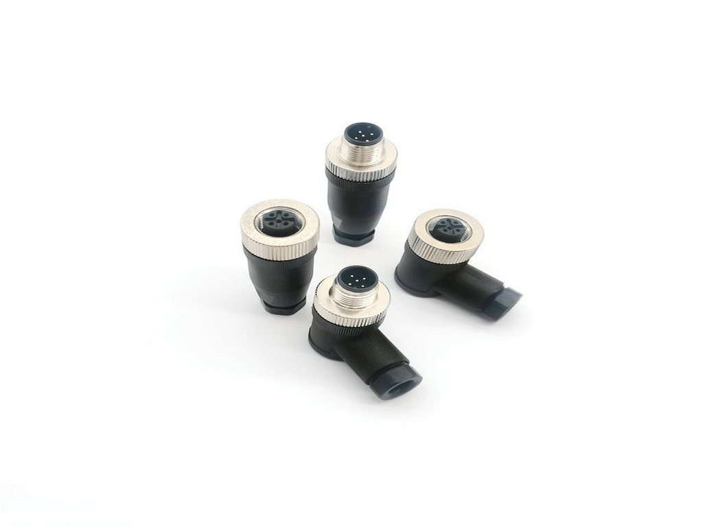 M12 5-Pin Elbow Custom Assembly Socket