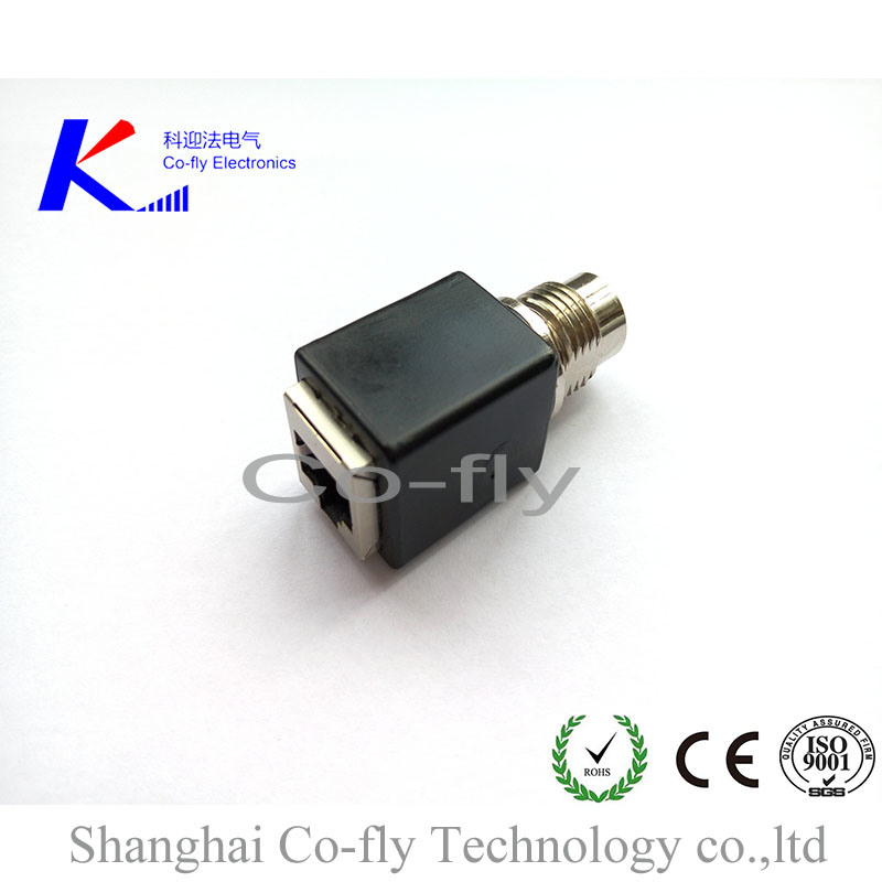 M12 Female IP67 Straight Connector with 