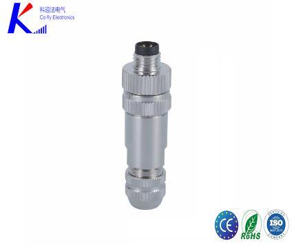 M8 4pin Male Straight Connector, Field W