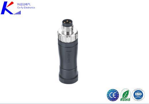 M8 4pin Male Straight Connector, Field W