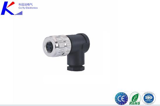 M8 4pin Female Right Angled Connector, F