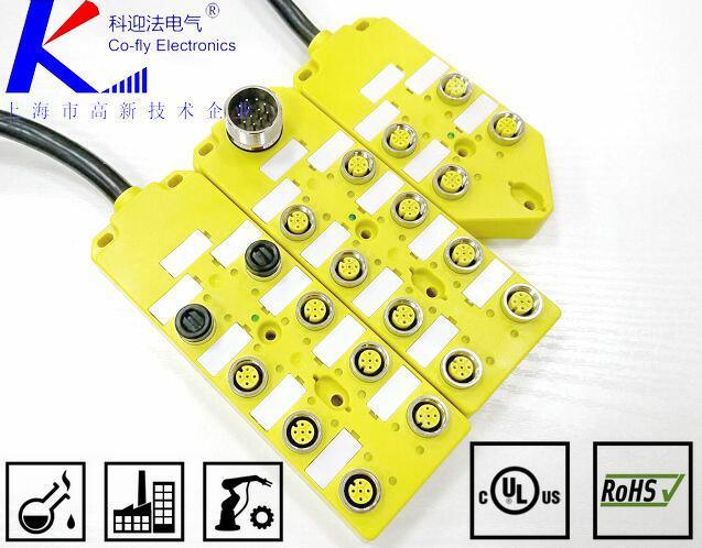 8 Ports 5 Pins a Coding Molded M12 Field