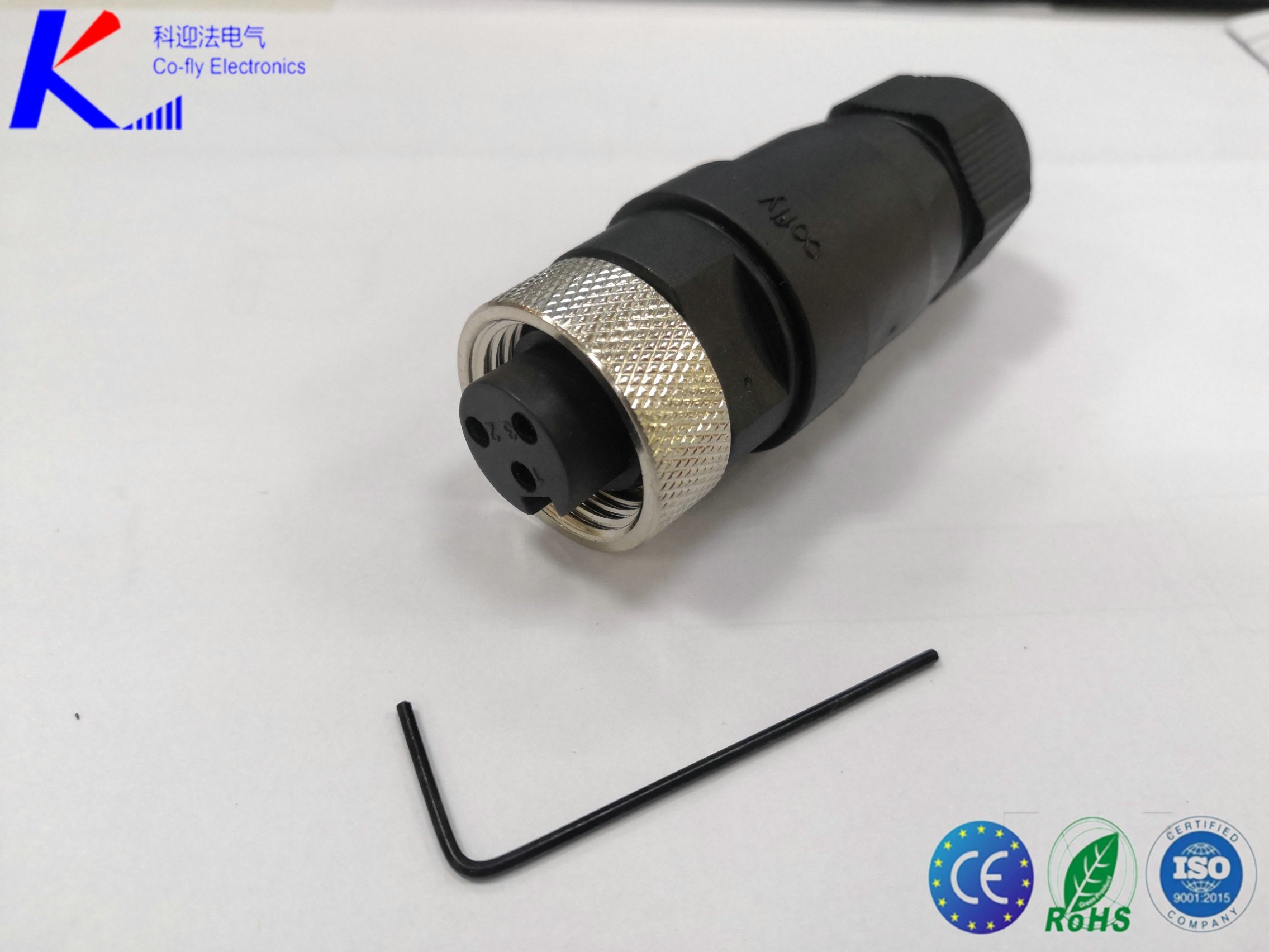 Sensor Power Connector 7/8 3pin Straight