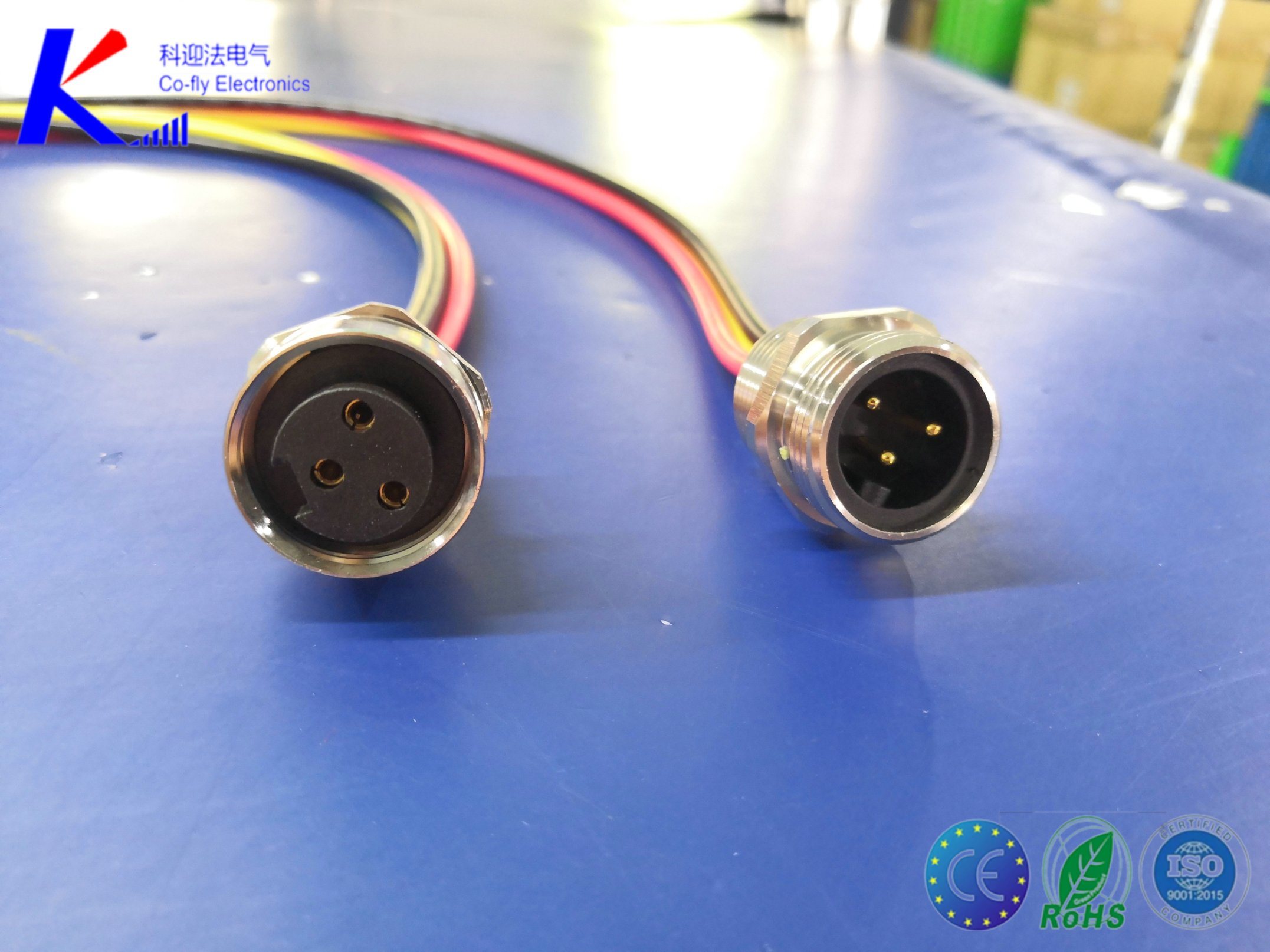 7/8 3pin Female/Male Rear Mounting Socke