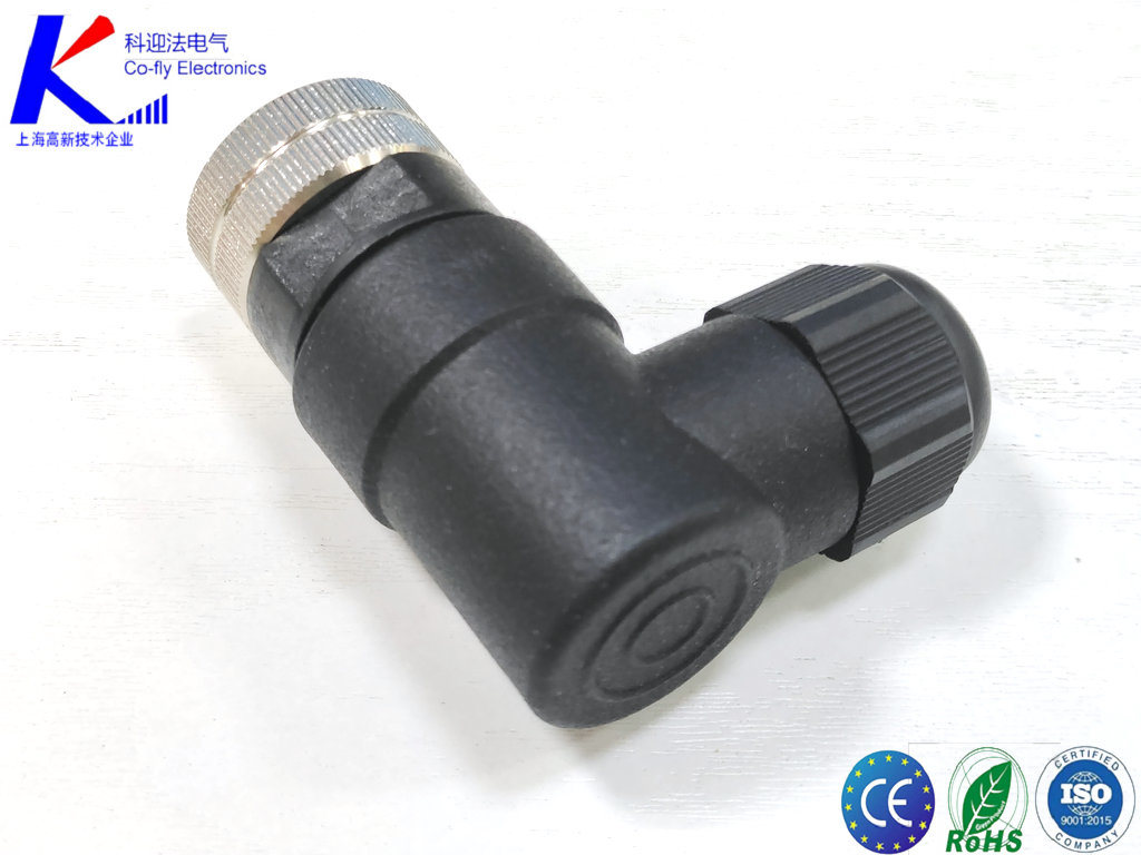 IP67 7/8′ 90 Degree Solder Type Connecto