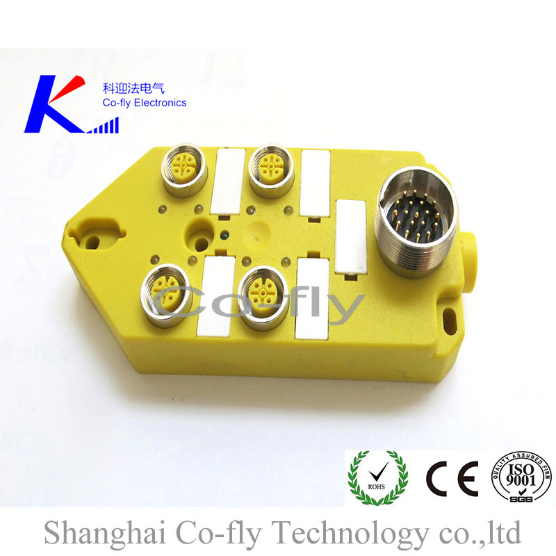 4 Pins Socket M12 4 Ports I/O Junction B