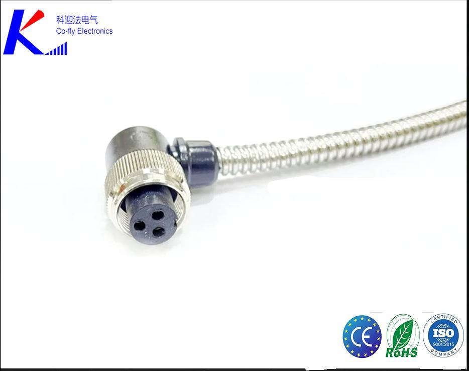 90 Degree Mil-C-5015 5/8 24unf 3pin Conn