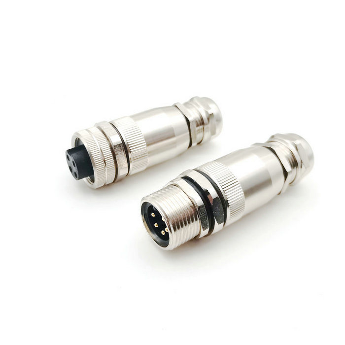 M23 IP67 IP68 4-Pin Female Circular Fiel