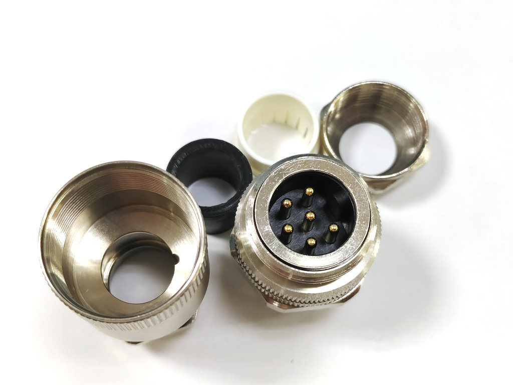 Male 6 Pin a Coding Waterproof Field Ass