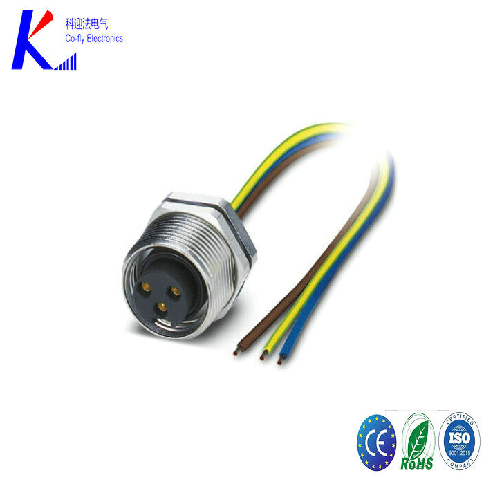 M23 3pin Female Front Fasterned Socket C