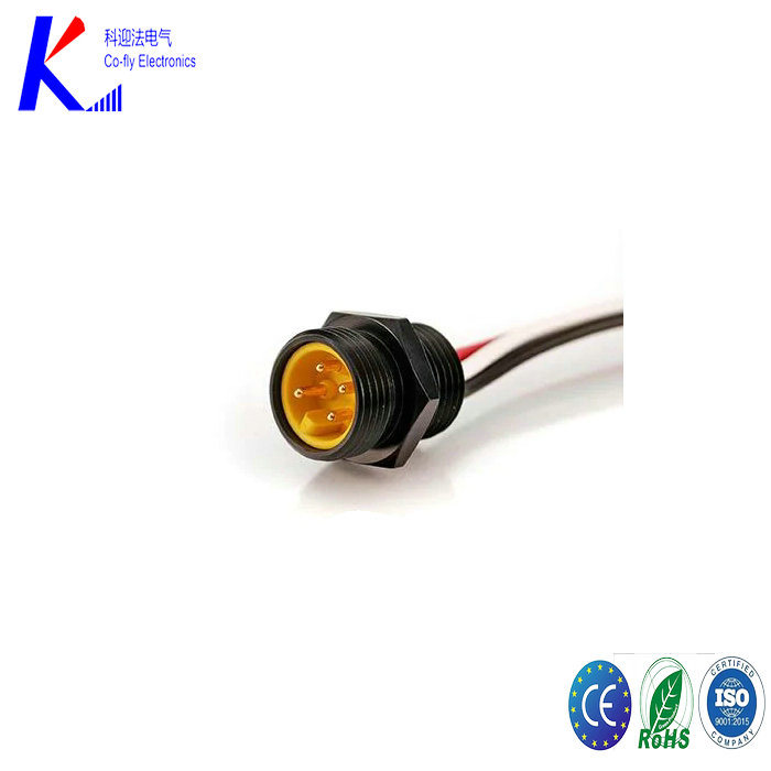 M23 4pin Male Rear Fasterned Panel Mount