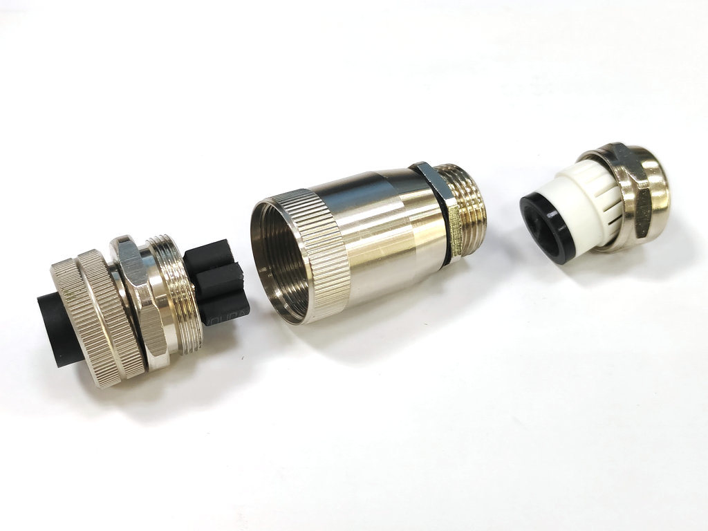 Female Waterproof M23 6-Pin Field Assemb
