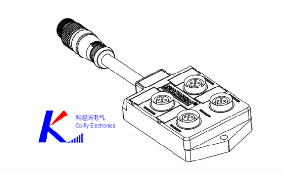 4Ports 8 Point M12×1 I/O Port 